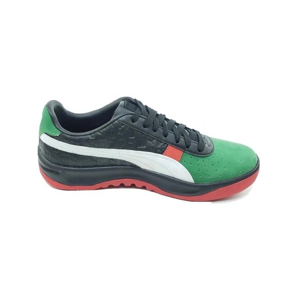 PUMA GV Special Mens Sneakers Black Green Red White Leather Size US 10 - Picture 3 of 10